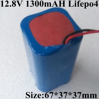 12.8 v, 1300mah lifepo4 rechargeble baterija 12.8 v robotas dulkių baterija dulkių siurblys LED lempos