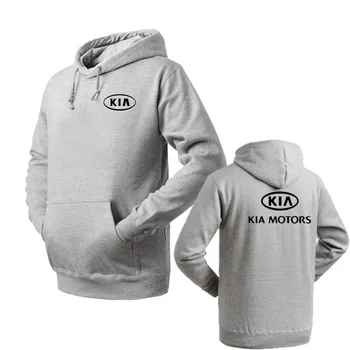 2021 Prekės ženklo Drabužių KIA logotipas Mados puloveris Hoodie Naują Atsitiktinis Vyrų Hoodies Palaidinės Spausdinti Puloveris Hoodie Medvilnės