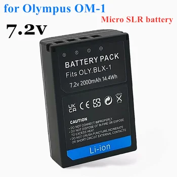 7.2 v, skirtas Olympus OM-1 OM1 Fotoaparato Bateriją BLX-1 Fotoaparatas BLX1 Pro Akumuliatorius 2000mAh Micro SLR Baterija baterija pro