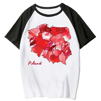 Akvarelė Šalių marškinėlius moterims Japonijos t-shirts moterų juokingi grafikos harajuku drabužiai