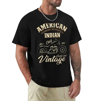 Amerikos Legendinio Motociklų Indijos Klasikinių Ir Senovinių T-Shirt anime drabužius Anime t-shirt negabaritinių marškinėliai vyrams
