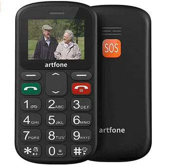 Artfone CS181 GSM 2G Didelis Balso Didelis Mygtukas Mobiliojo Telefono Vyresnio amžiaus Vienas iš Pagrindinių SOS Baras Vyresnysis mobilusis telefonas Dual Sim Fakelas Ne rusijos