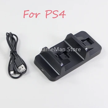 Aukštos Kokybės Dual USB Įkrovimo Dokas Playstation 4 PS4 Žaidimų Valdiklis Stovas Laikiklis, Kroviklis