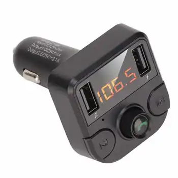 Automobilių 5.0 FM Siųstuvas Belaidė laisvų Rankų įranga Garso Imtuvas, MP3 Grotuvas 3.1 Dual USB Greitas Įkroviklis Auto Adapterio