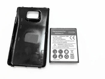 Baterija Samsung i9100 Galaxy S2 GT-i9100 Mobilus Telefonas Pakeitimo Atsarginės Išplėsta Baterijos 3500mAh su Baltos spalvos galinį Dangtelį Atveju