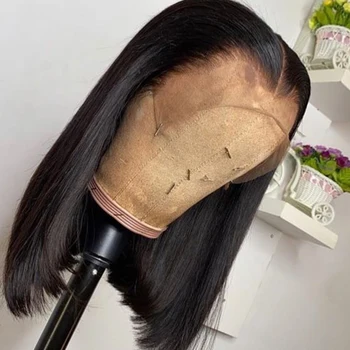 Bob Nėriniai Perukas Žmogaus Plaukų Perukai Skaidrus Nėriniai Perukas Žmogaus Plaukai Trumpi Žmonių Plaukų Perukai Tiesiai Bob Perukai Trumpas Perukai