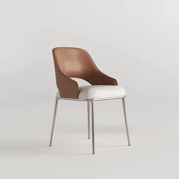 Dizaineris Valgomojo Kėdė Modernių Paprastų Buitinių italijos Retro Stiliaus Atgal Kėdė Šeimos Laisvalaikio Valgomasis Atlošas namų baldai