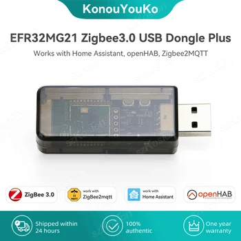 EFR32MG21 Zigbee 3.0 USB Dongle Plus Universalūs Atviro kodo Zigbee Vartai Veikia su Namų Asistentas openHAB Zigbee2MQTT ZHA NKA