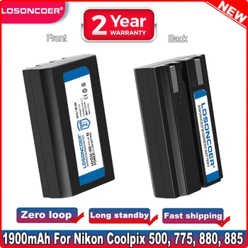 EN-EL1 ENEL1 NP-800 1900mAh Baterija Nikon Coolpix 990,500, 775, 880, 885, 995, 4300, 4500, 4800, 5000, 5400, LT EL1 Baterija