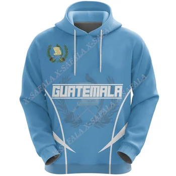 Gvatemala Vėliava, Emblema, herbas 3D Spausdinimo Užtrauktukas Hoodies Vyrų Megztiniai Megztinis su Gobtuvu Džersis sportiniai Kostiumai Outwear Kailis Atsitiktinis