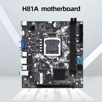 H81A Plokštė LGA1150 Paramos XEON E3 V3 Serijos Procesorius DDR3 PC RAM Su NGFF M. 2+WIFI Sąsaja H81A Darbastalio Plokštė
