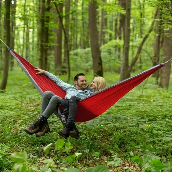 Hamakas Camping - Vieną & Dvigubai Hamakai - populiariausias Geriausios Kokybės Lauko Turistinius Išgyvenimo ar Kelionės - Nešiojamų