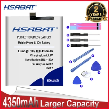 HSABAT 0 Ciklo 4350mAh Baterija Wileyfox Swift 2 /2 Plus Aukštos Kokybės Mobilus Telefonas Pakaitinis Akumuliatorius