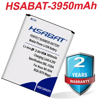HSABAT Top Brand 100% Naujas 3950mAh Baterija BQ Magija Nous NS 5004 BQS-5070 BQS 5070 BQS5070 sandėlyje