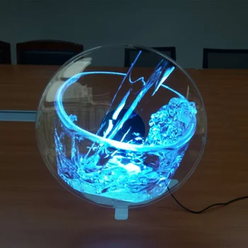 Itin Plonas 3D WIFI Sienos Montuojamas Stalinį LED Holograma Projektorius Oro Rodyti Ventiliatorius Reklama