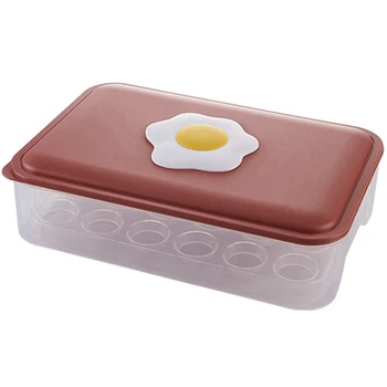 Kiaušinių Dėžutės PP Šaldytuve Švieži-Išlaikyti Kiaušinių Laikymo Dėžutė, Virtuvė Su Dangteliu Ančių Kiaušinių Anti-Drop Kiaušinių Tinklelis