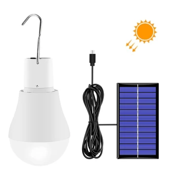 LED Saulės Lemputės Šviesos Vandeniui Lauko 5V USB Įkrauti Kabinti Pagalbos Saulės energija Varomas Lempos Nešiojamas Galingas Patalpų Namą
