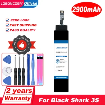 LOSONCOER 2900mAh BS06FA Baterija BSO6FA Black Shark 3 3 KLE-H0 KLE-A0 Mobilusis Telefonas