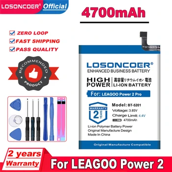 LOSONCOER 4700mAh BT-5201 Baterija LEAGOO Galia 2 Pro Išmaniųjų Telefonų Baterijos Nemokamus įrankius