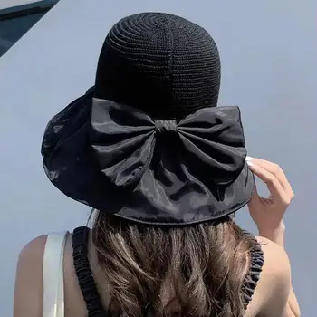 Madinga Moterų Skrybėlę, Mezgimo Dome Sulankstomas Moterų Vientisos Spalvos Žvejys Skrybėlę Kvėpuojantis Baseino Skrybėlių Mada Aksesuarai