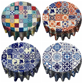 Maroko Viduržemio Jūros Gėlių Meksikos Keramikos Kratinys Skirtingų Spalvinga Arabų Modelis Apvali Staltiesė, Kurią Ho Man Lili