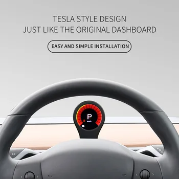 Modelis 3 Y HUD Head Up Display Skaitmeninė Priemonė LCD Ekranas, Belaidis Kroviklis, skirtas Tesla Model 3 Y Automobilių Accessorri