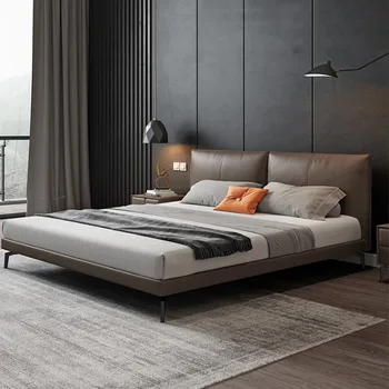 Modernus ir minimalistinis oda lova, dvigulė lova, 1.8 m mažo dydžio, miegamojo, minkštas krepšys lova, didelis langelis, saugojimo lova, ir integrat