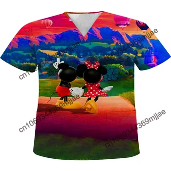 Moterų Elegantiškas Palaidinės Moteris Nemokamas Pristatymas Plius Dydis Moterų Drabužiai Pasėlių T-shirt Marškinėliai & Palaidinės Mickey Mouse Mados Viršų Mielas
