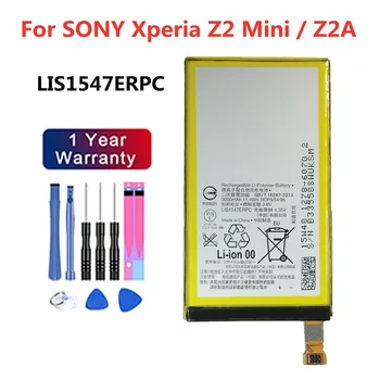 Naujas 3000mAh LIS1547ERPC Telefono Baterija SONY Xperia Z2 Kompaktiškas Z2A Z2 Mini ZL2 SOL25 D6563 Z2MINI Pakeitimo Batteria