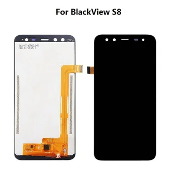OEM Originalą Blackview S8 Ekranu ir skaitmeninis keitiklis Jutiklinis Ekranas Asamblėjos Juoda