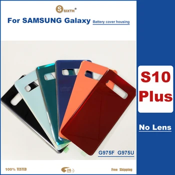 Samsung Galaxy S10 Plus Atveju Stiklo Baterijos, Galinio Dangtelio Samsung S10 Plius G975U G975F Būsto Pakeitimas Su logo