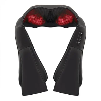 U Formos Elektros Shiatsu Nugaros, Kaklo, Pečių Body Massager su Šilumos 3D Minkymo Nešiojamų Massager Pečių Masažas Įrankis