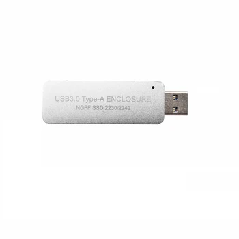 USB3.0 TIPAS-A SSD Talpyklos Atveju Be Laido NGFF B-Raktas SATA Protokolas 2230 Ar 2242 M. 2 SSD